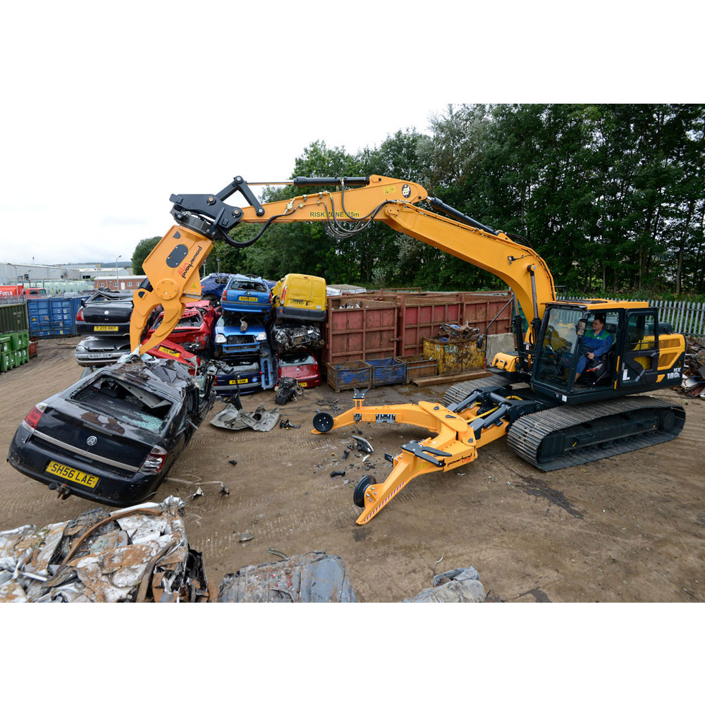 Fahrzeug-Recycling mit Powerhand