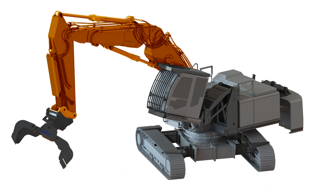 Baggermodell Ausleger