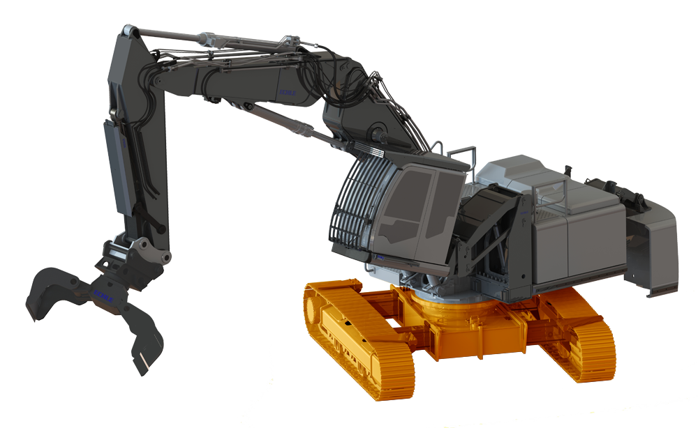 Baggermodell Unterwagen